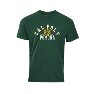 TEE CAL POLY ARCHED OVER HIBISCUS